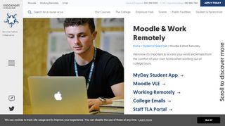 
                            5. Moodle & Work Remotely | Stockport College