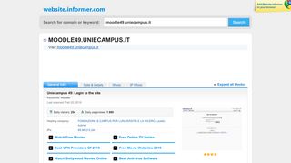 
                            8. moodle49.uniecampus.it at WI. Uniecampus 49: Login to the site