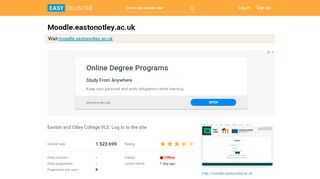 
                            4. Moodle.eastonotley.ac.uk: Easton and Otley College VLE ...