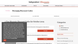 
                            6. Moonpig Discount Codes & Vouchers | 2019 | Irish Independent