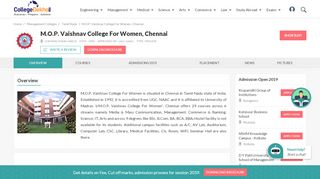 
                            8. M.O.P. Vaishnav College For Women, Chennai - 2019 ...