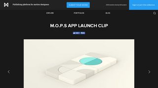 
                            9. m.o.p.s App Launch Clip - Motion Graphics Collective