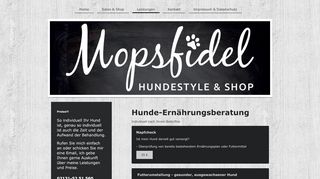 
                            6. Mopsfidel Hundestyle & Shop. Der liebevolle und ...