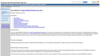 
                            1. MOREnet - Resources - Using Webmail