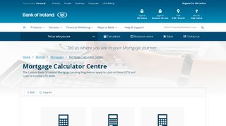 
                            7. Mortgage Calculator Centre - Mortgages - Bank of Ireland