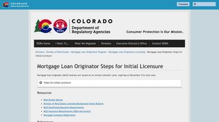 
                            2. Mortgage Loan Originator Steps for Initial Licensure | Department of ...