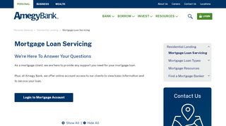 
                            1. Mortgage Loan Servicing | Amegy Bank of Texas