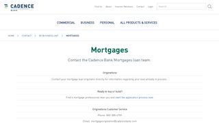 
                            1. Mortgages - Cadence Bank
