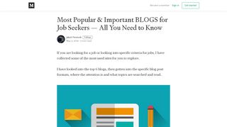 
                            5. Most Popular & Important BLOGS for Job Seekers — All You ...