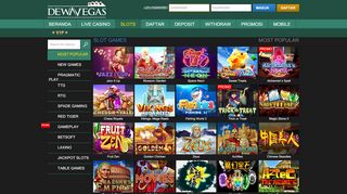 
                            5. Most Popular | Live Casino Online | Agen Casino - dewavegas.io