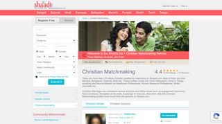 
                            4. Most Trusted Site for Christian Matchmaking ... - Shaadi.com