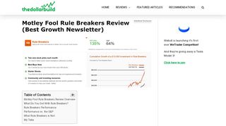 
                            3. Motley Fool Rule Breakers Review | High-Growth Investing ...