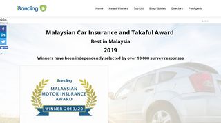 
                            10. Motor Insurance and Takaful Award 2019 - Best in Malaysia
