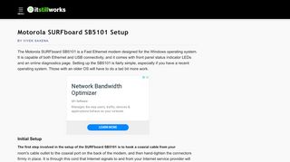 
                            7. Motorola SURFboard SB5101 Setup | It Still Works