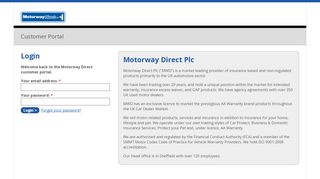 
                            1. Motorway Direct Customer Portal (M) - ClientIndex