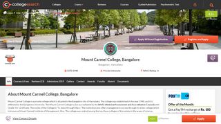 
                            9. Mount Carmel College Bangalore - MCC Bangalore - Courses ...