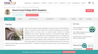 
                            8. Mount Carmel College (MCC), Bangalore - 2019 Admission ...