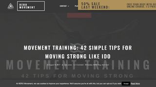 
                            8. MOVEMENT TRAINING: 42 Simple Tips For Moving Strong Like Ido