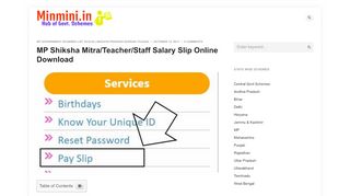 
                            9. MP Shiksha Mitra/Teacher/Staff Salary Slip Online …
