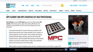 
                            9. MPC Element and MPC Essentials by AKAI Professional