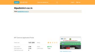 
                            8. Mpedistrict-csc.in: MP Common Application Portal