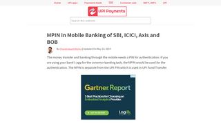 
                            7. MPIN in Mobile Banking of SBI, ICICI, Axis and BOB ...