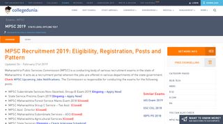 
                            6. MPSC Recruitment 2019: Eligibility, Registration, Posts ...