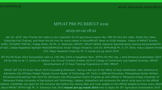 
                            7. Mpuat pre pg result 2019