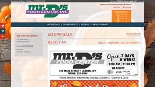 
                            5. Mr. D's Food Center | Ad Specials