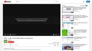 
                            8. MRIS - LogIn: Use for MRIS, Matrix and Keystone - YouTube