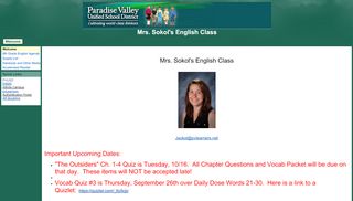 
                            7. Mrs. Sokol's English Class - Google Sites