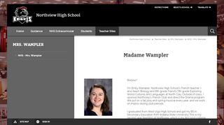 
                            9. Mrs. Wampler / NHS - Mrs. Wampler - Clay Community Schools