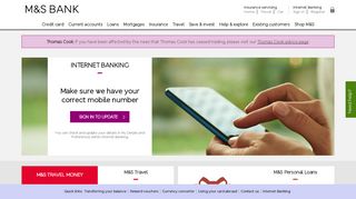 
                            2. M&S Bank: Personal Banking, Insurance And Travel Services