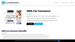 
                            3. M&S Car Insurance - Standard or Premier Cover