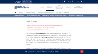 
                            10. MS Exchange — Centre for Information Services ... - TU Dresden