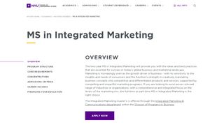 
                            8. MS in Integrated Marketing | SPS