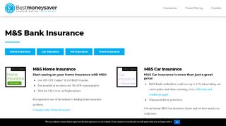 
                            8. M&S Insurance. Instant quotes from Marks & Spencers