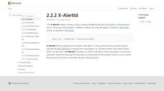 
                            7. [MS-OSALER]: X-AlertId | Microsoft Docs