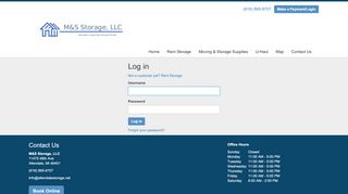 
                            6. M&S Storage, LLC: Log in