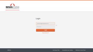 
                            11. MSEDCL - Login Page - mail.mahadiscom.in