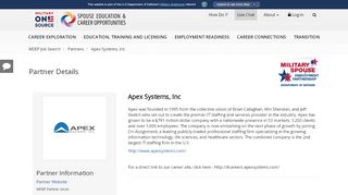 
                            8. MSEP Partner Apex Systems, Inc