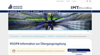 
                            8. MSOPB Information zur Übergangsregelung – IMT:HilfeWiki