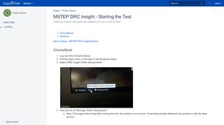 
                            8. MSTEP DRC Insight - Starting the Test - Public Space - REMC1 ...