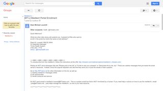 
                            5. [MT-L] Meditech Portal Enrollment - Google Groups