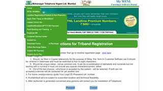 
                            1. MTNL Mumbai - Customer SelfCare Portal : Online Book ...