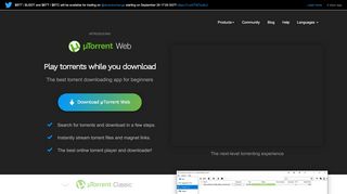 
                            6. μTorrent® (uTorrent) - a (very) tiny BitTorrent client
