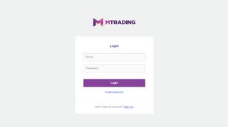 
                            5. MTrading - Login