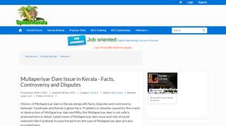
                            9. Mullaperiyar Dam Issue in Kerala - Facts, Controversy and ...