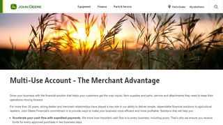 
                            5. Multi-Use Account Merchant Advantage | John Deere CA