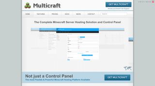 
                            6. Multicraft - The Minecraft Hosting Solution